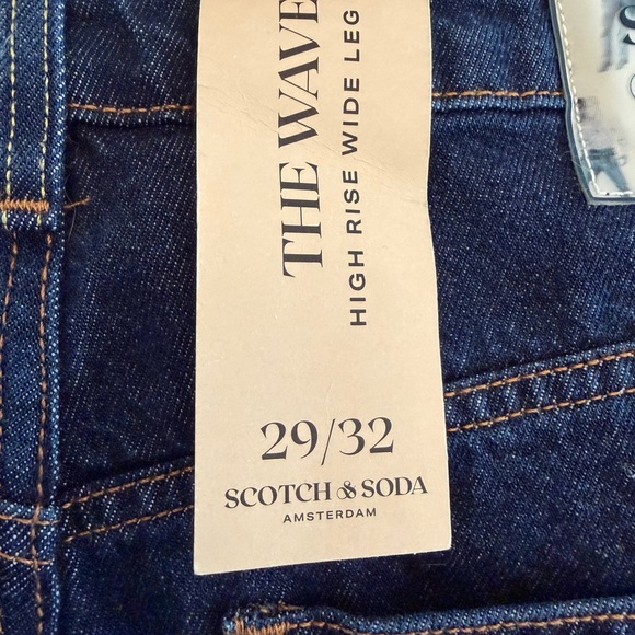 Scotch & Soda Dark Indigo Wide Leg Jeans - Picture 4 of 5